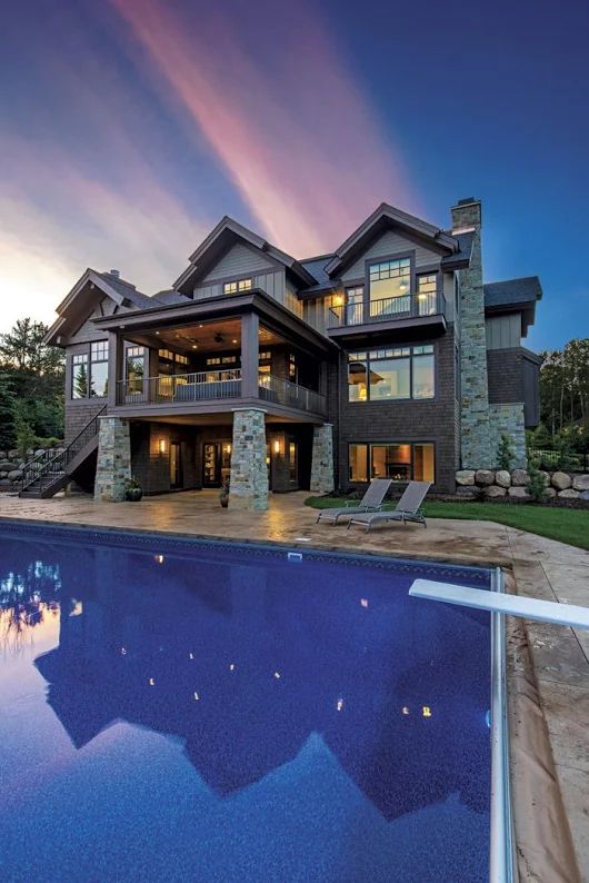 large home and pool