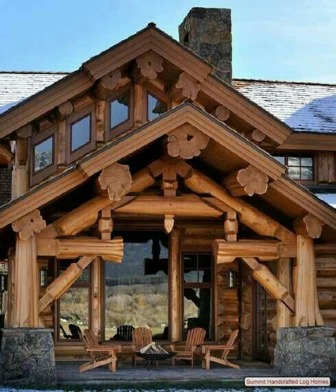 big log cabin