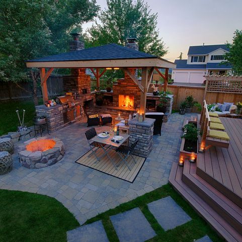 outdoor entertainment space