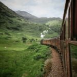 train ride through mountains