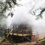 foggy cabin