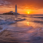 sunrise lighthouse