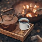 coffee by campfire