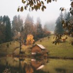fall cabin lake