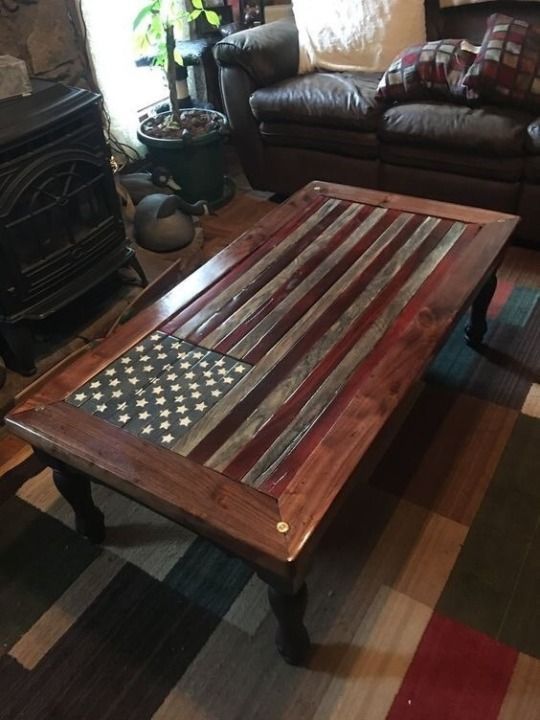 american flag table