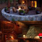 cozy cabin patio and interior