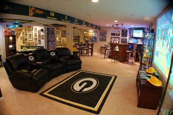 green bay packers man cave