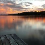 quiet lake at sunrise