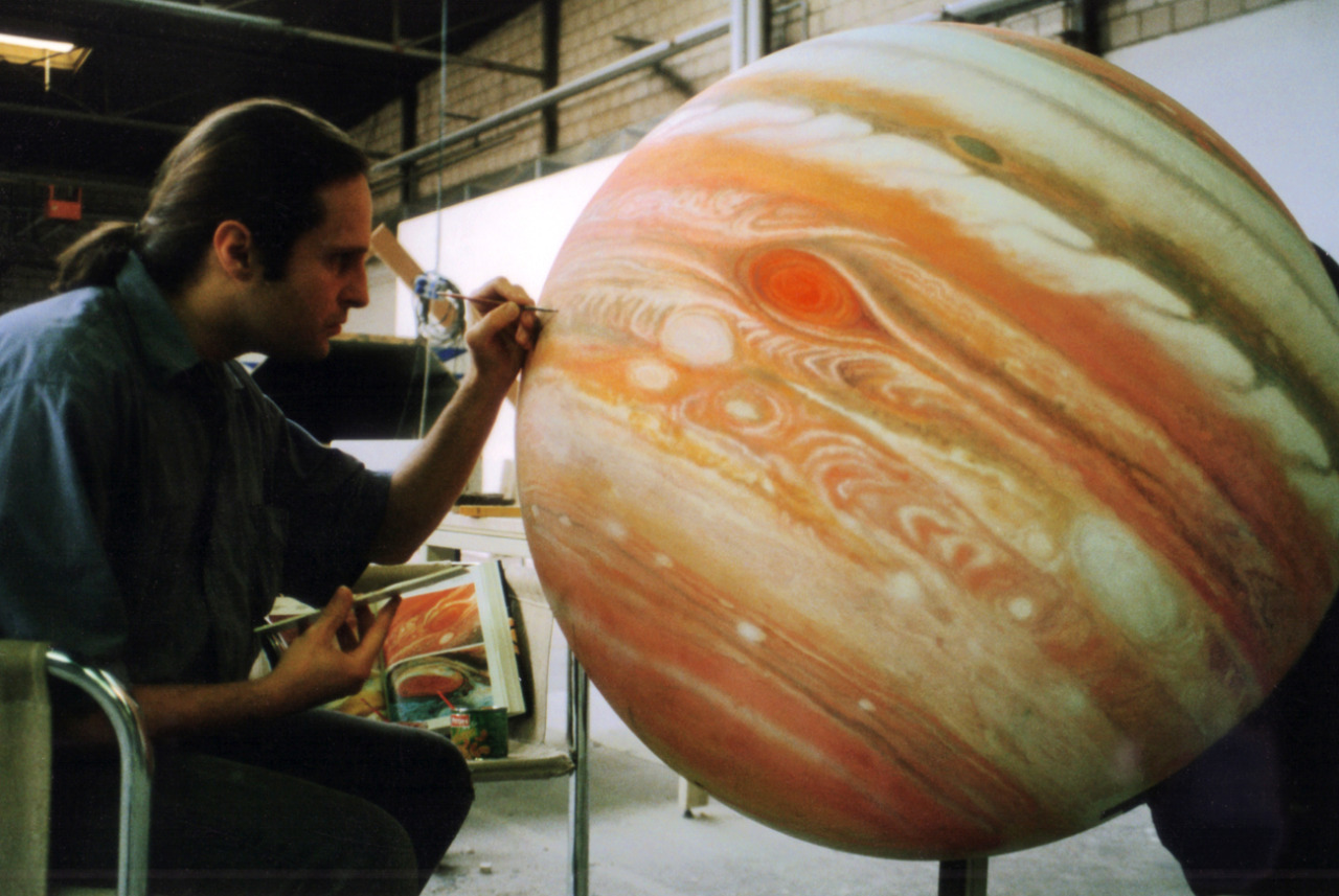 artist painting planet