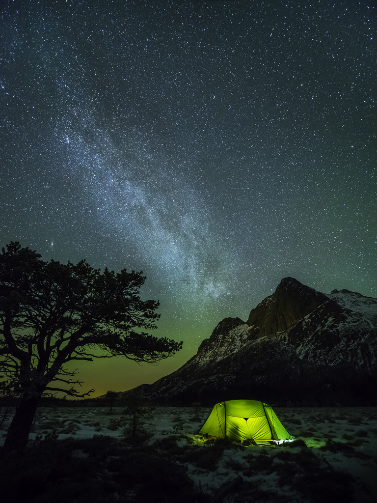 tent under the stars