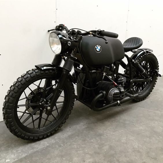 blacked out bmw motorcycle