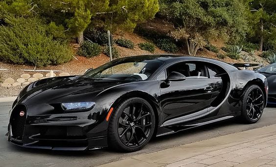 blacked out super car