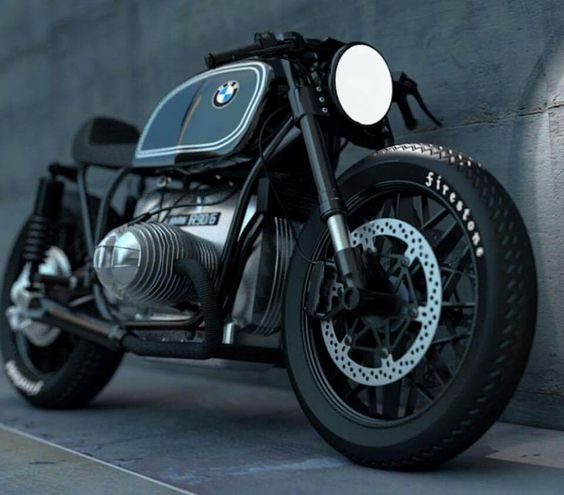 sleek bmw motorcycle
