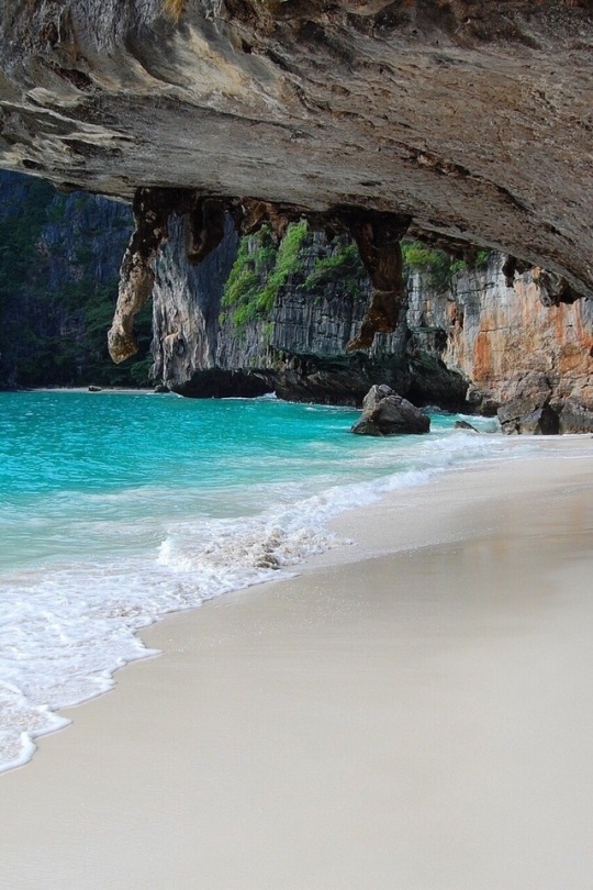 secluded beach