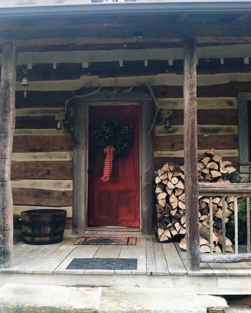 christmas porch