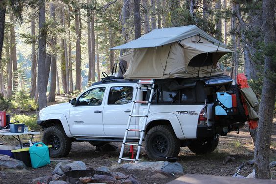 truck tent with ladder