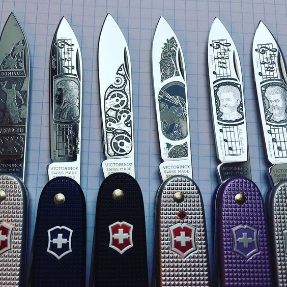 custom victorinox knives