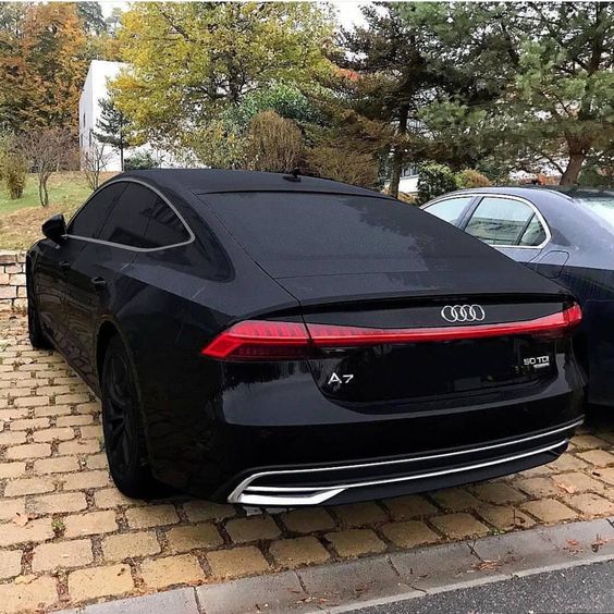 blacked out audi