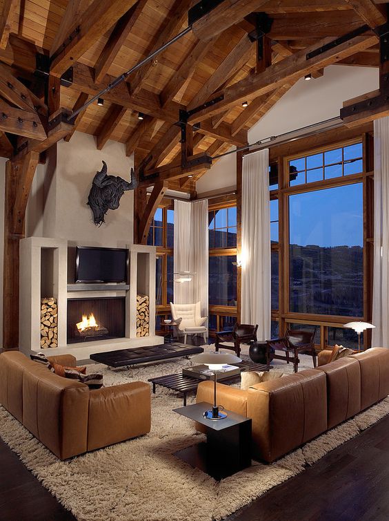 modern manly living room