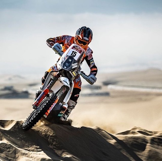 motorcycle on sand dune