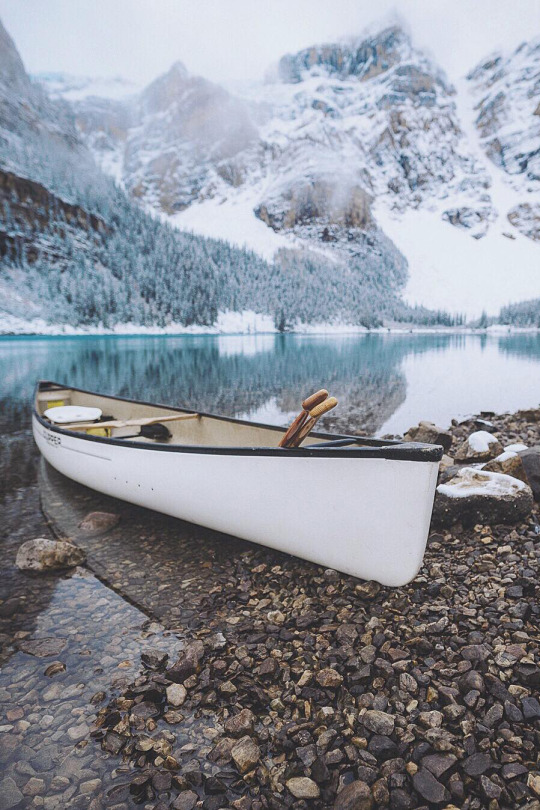canoe mountain lake