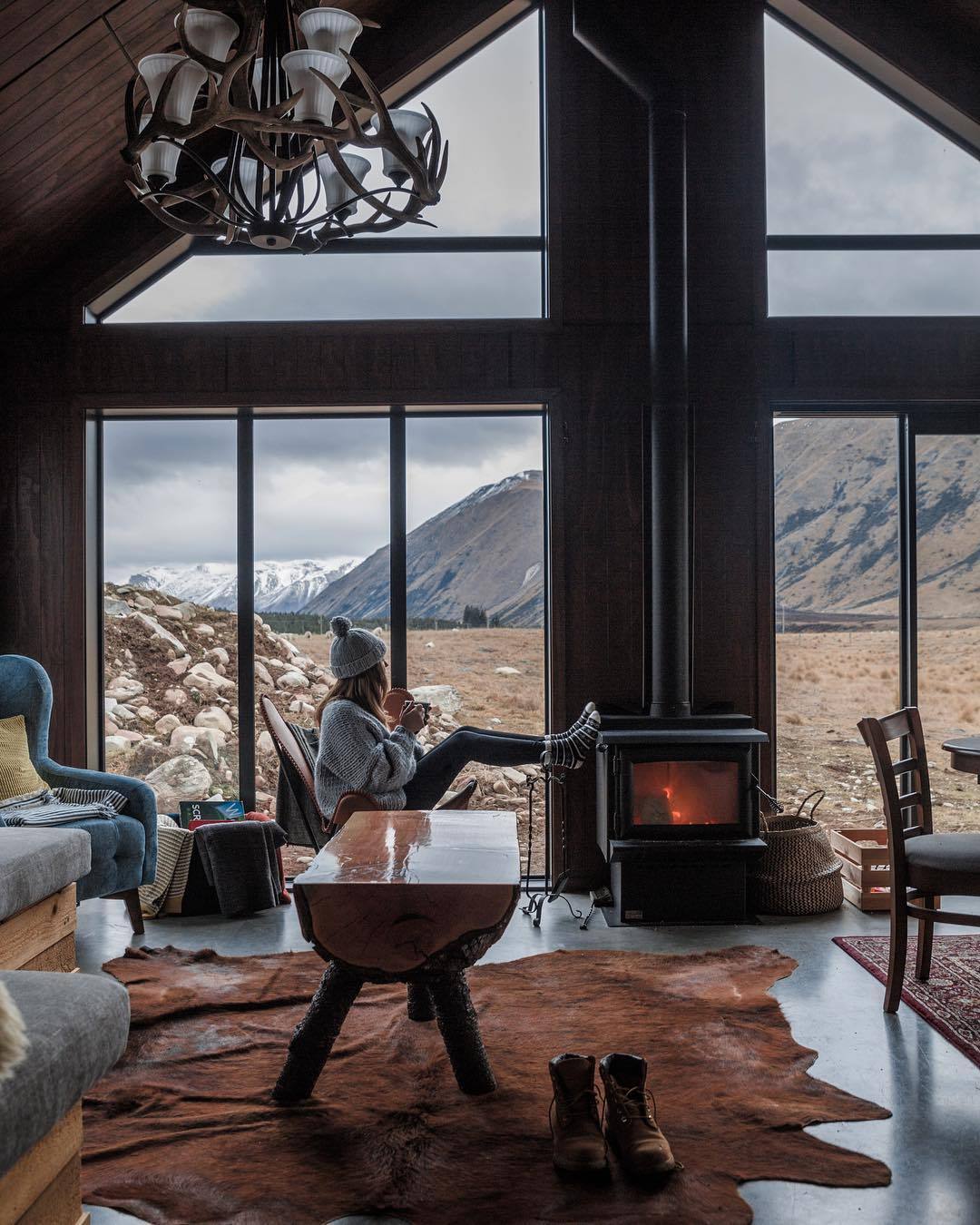 luxury cabin with a view