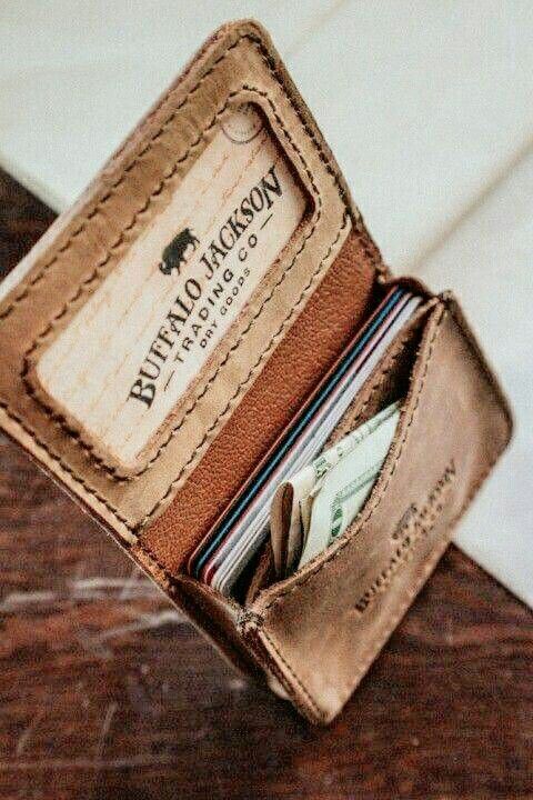 manly leather wallet