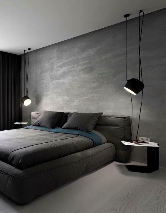 modern manly bedroom design
