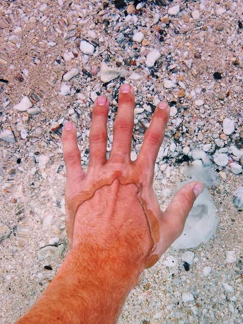 Very clear water