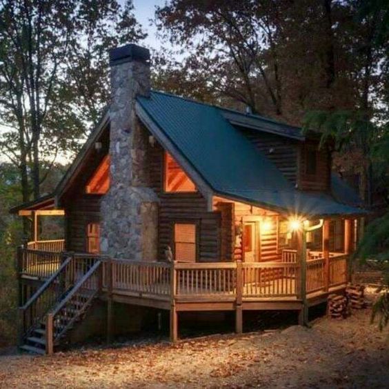awesome cabin with wrap around porch