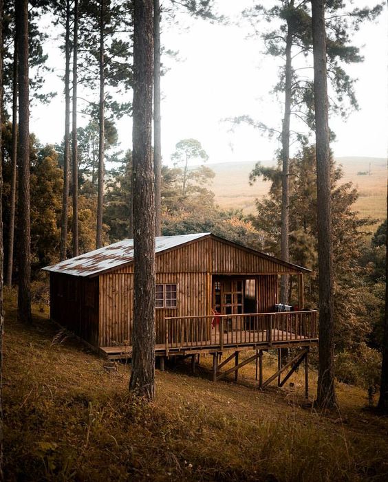 hillside cabin