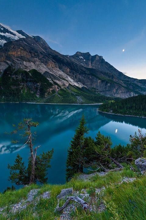 Mountain Lake in Switzerland