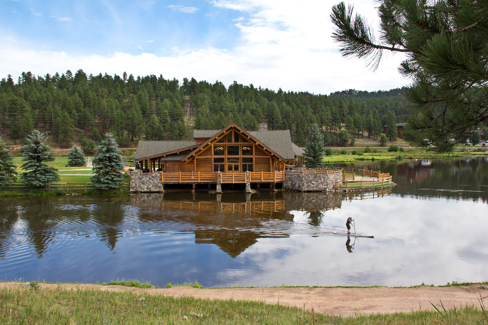 Evergreen Lake House in Summer