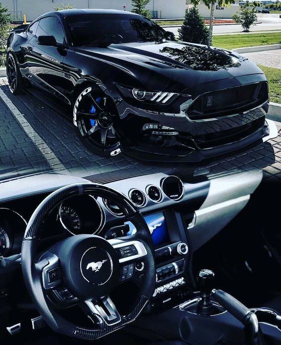 black ford mustang