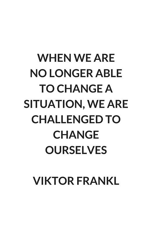 change ourselves