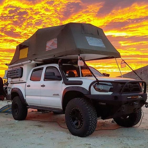 truck with tent