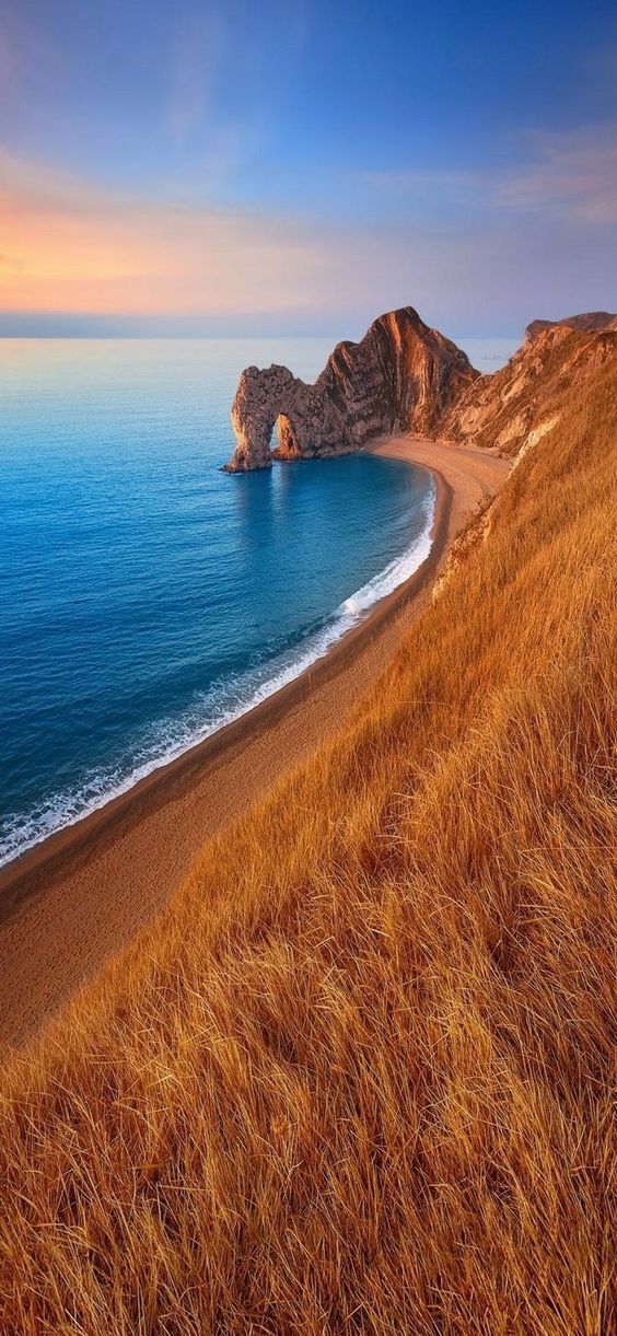 secluded beach scenery