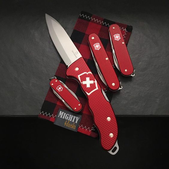 red swiss army knife collection