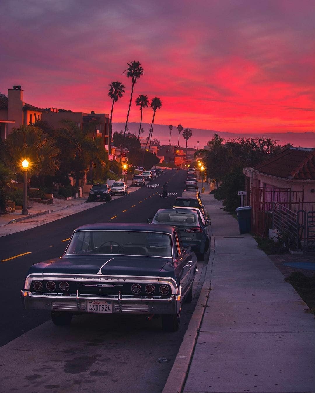 chevy impala with los angeles sunset