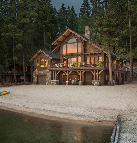large rustic family home
