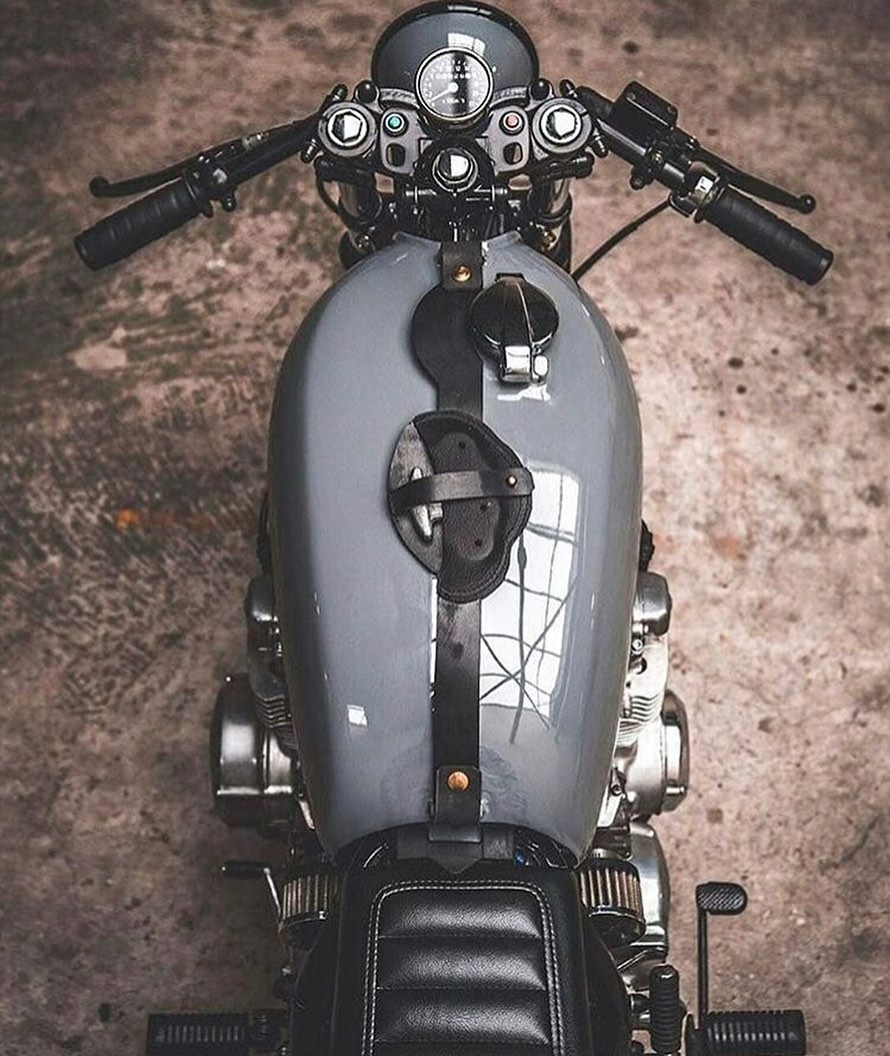 top down view of motorcycle