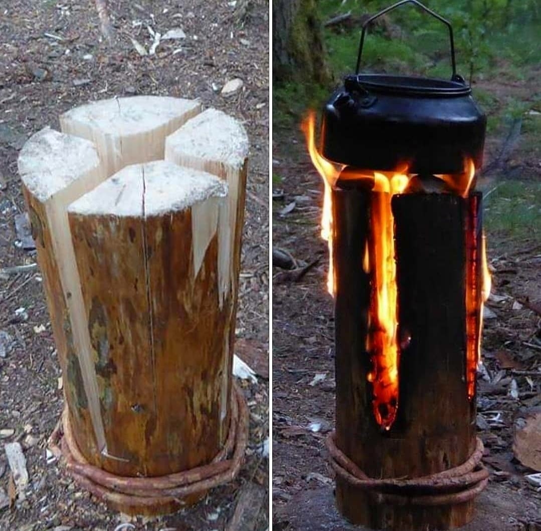 Swedish fire torch