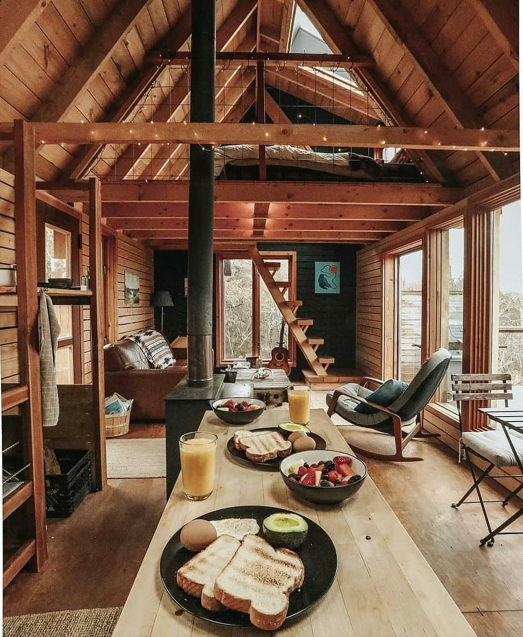 manly cabin interior
