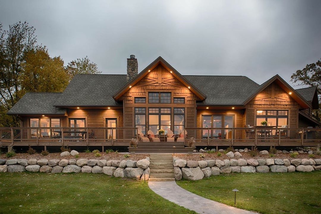 large rustic home