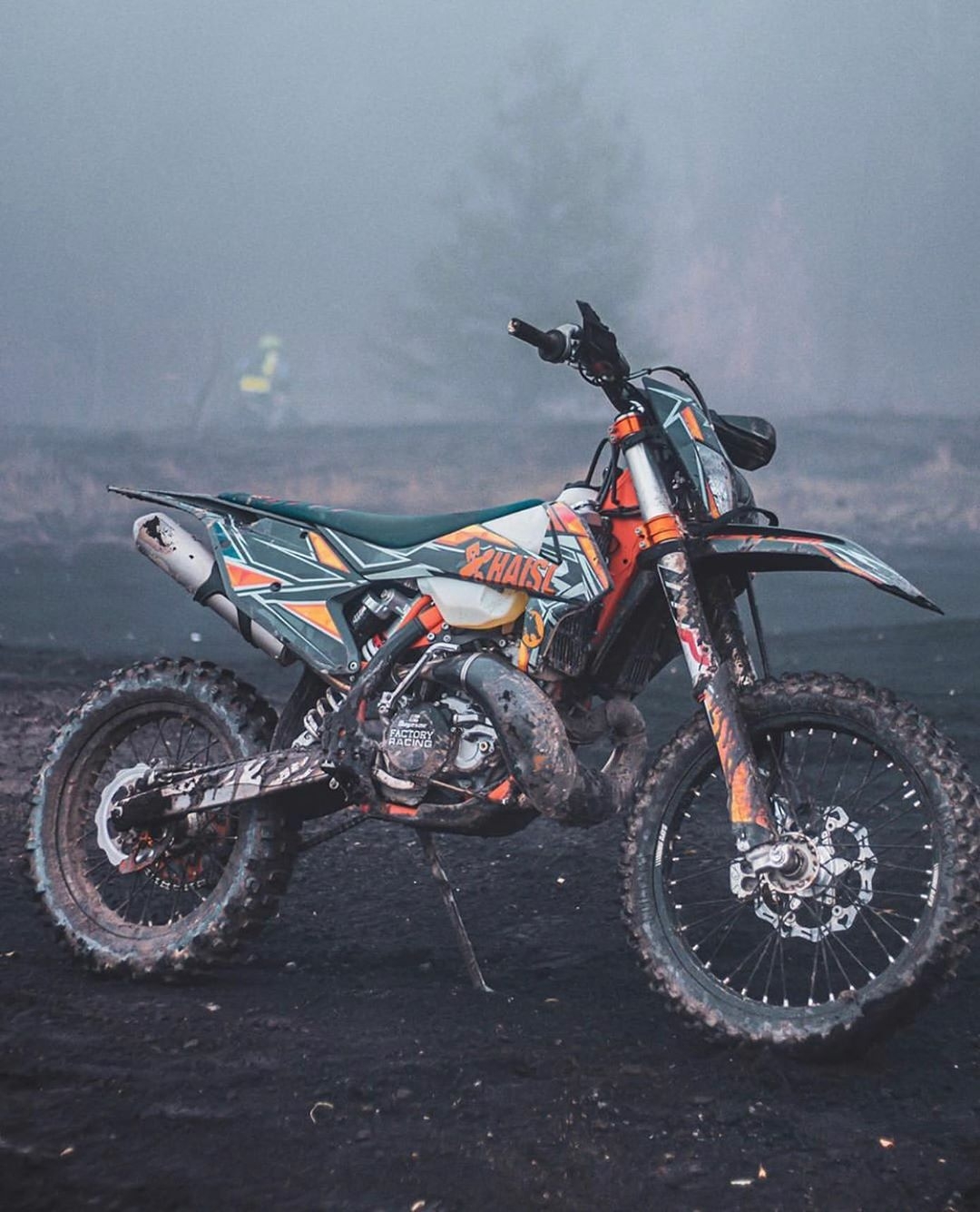 dirty dirt bike