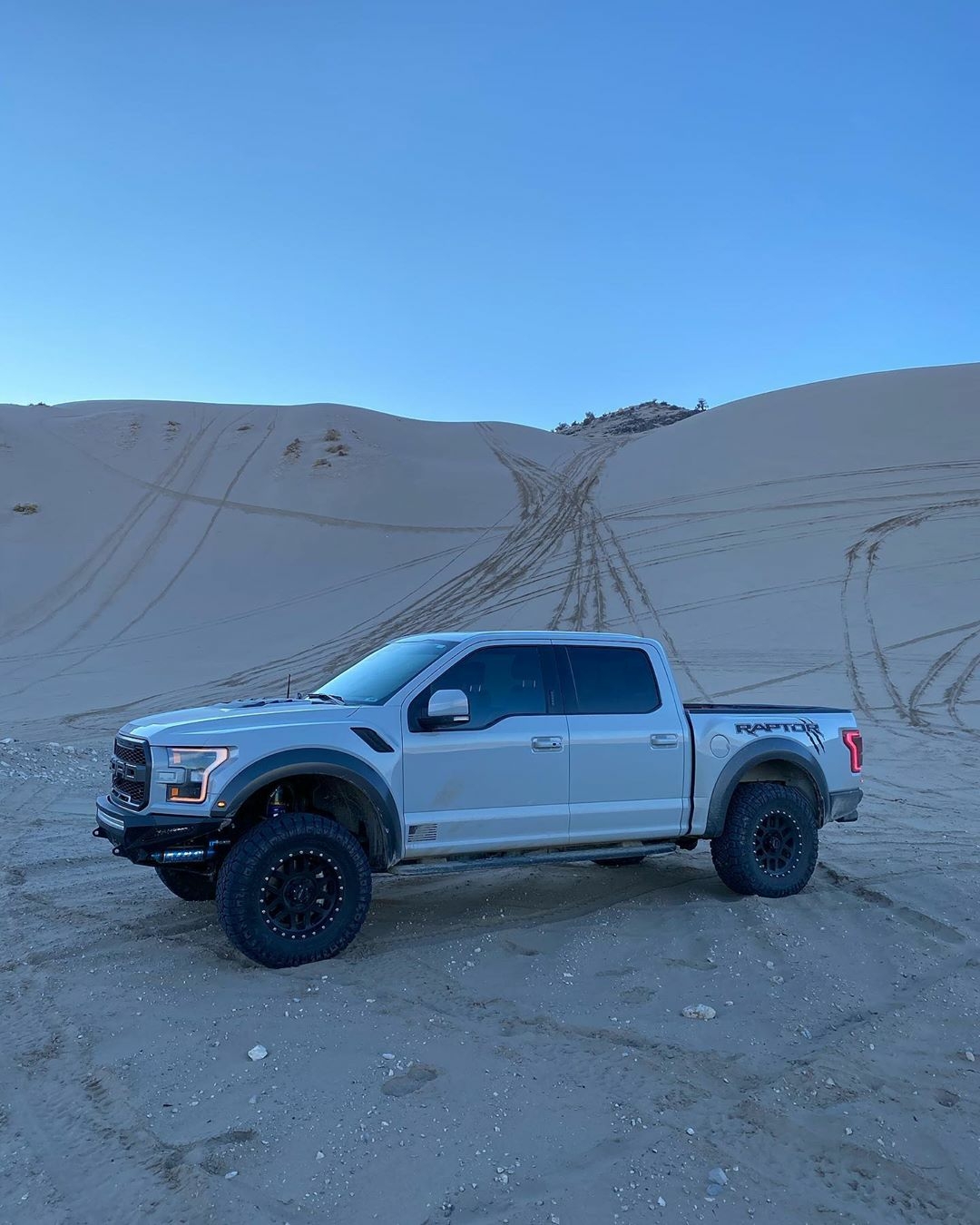Ford Raptor in the sand