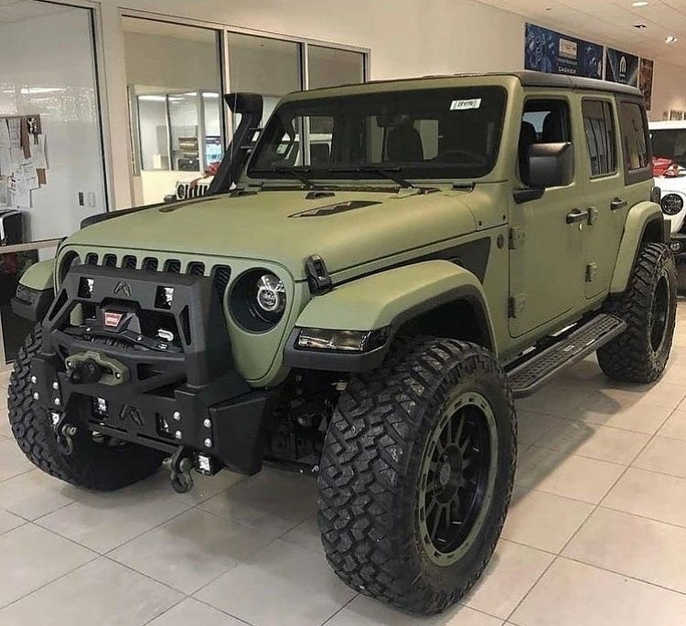 army green jeep
