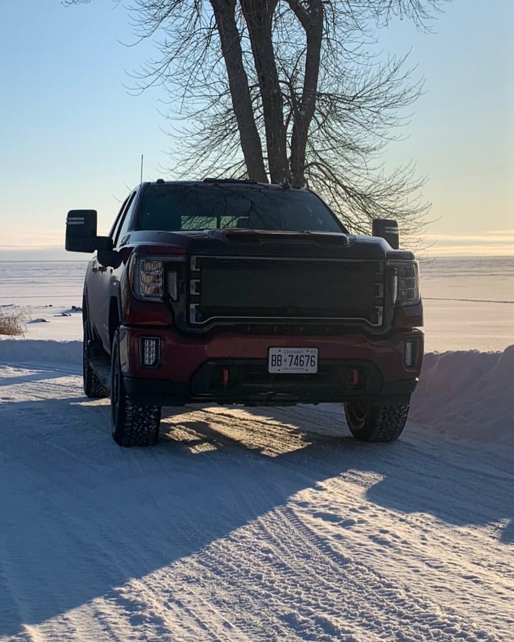 tough truck on the frozen tundra