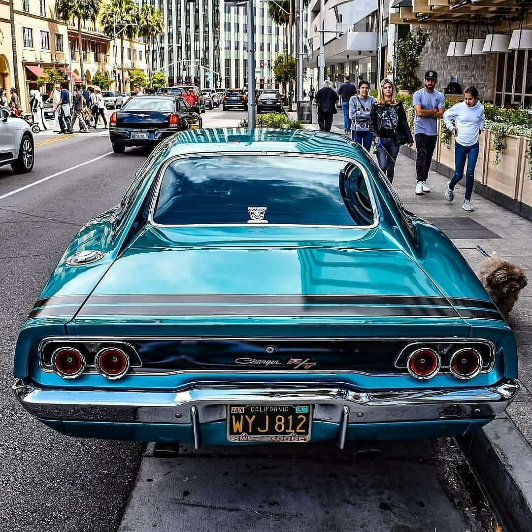 classic charger parked on street