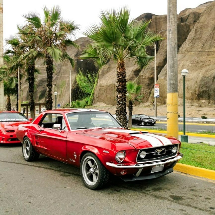 red 67 Mustang Hardtop 289